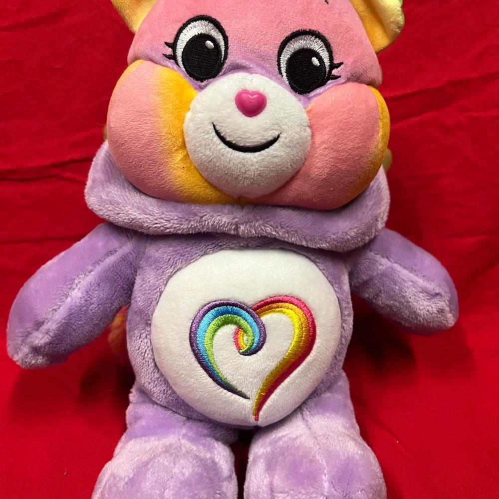 CARE BEAR Plush Doll Togetherness Pegasus 12" Care Bears Hood Wings Snuggle
